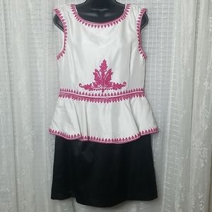 Pearl by Georgina Chapman Marchesa Peplum Dress 14